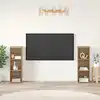 Image de Ensemble Meuble Tv 2 Pc Chêne Artisanal Bois D'ingénierie Vidaxl