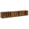 Image de Meuble TV avec rangement - vidaXL - 37x35x107 cm - Bois dingénierie - Marron - Rangement cubique modulaire