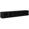Image de Vidaxl ensemble meuble tv 2 pcs chêne noir 37 x 35 x 107cm