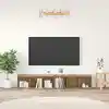 Image de Ensemble Meuble Tv 2 Pc Chêne Artisanal Bois D'ingénierie Vidaxl