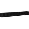 Image de Vidaxl ensemble meuble tv 3 pcs chêne noir 37 x 35 x 107 cm