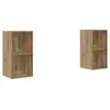 Image de Vidaxl ensemble meuble tv 2 pcs chêne artisanal 37 x 37 x 72 cm
