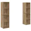 Image de Vidaxl ensemble meuble tv 4 pcs chêne artisanal 37 x 37 x 72 cm
