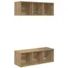 Image de Vidaxl ensemble meuble tv 2 pcs chêne artisanal 37 x 37 x 107 cm