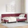 Image de Cadre De Lit D'angle Avec Tête De Lit Bordeaux 90 Cm X 200 Cm Vidaxl