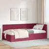 Image de Cadre De Lit D'angle Bordeaux 90 X 200 Cm Velours Vidaxl