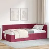 Image de vidaXL Cadre de lit dangle Bordeaux 90 cm x 200 cm Velours 42016311