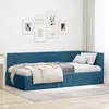 Image de vidaXL Cadre de lit dangle Bleu 100 cm x 200 cm Velours 42016316