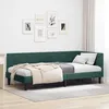 Image de vidaXL Cadre de lit dangle Vert foncé 90 cm x 200 cm Velours 42016350
