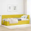 Image de Cadre De Lit D'angle Jaune 90 X 200 Cm Velours Vidaxl