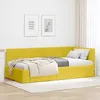 Image de vidaXL Cadre de lit dangle Jaune 90 cm x 200 cm Velours 42016394