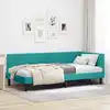 Image de Cadre De Lit D'angle Turquoise 90 Cm X 190 Cm Velours Vidaxl
