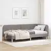 Image de Cadre De Lit D'angle Taupe 90 X 190 Cm Tissu Vidaxl