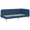 Image de Cadre de lit dangle - vidaXL - Bleu - 90x190 cm - Tissu robuste - Design en L - Polyvalent - Gain de place