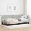 Image de Cadre De Lit D'angle Gris Clair 90 X 190 Cm Velours Vidaxl