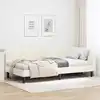 Image de Cadre De Lit D'angle Crème 100 X 200 Cm Velours Vidaxl