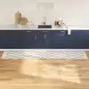 Image de Tapis De Cuisine Blanc 300 X 60 Cm Velours Vidaxl