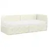 Image de Vidaxl cadre de lit d'angle crème 80 x 200 cm velours