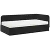 Image de Vidaxl cadre de lit d'angle noir 90 x 190 cm velours