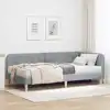 Image de Cadre De Lit D'angle Gris Clair 90 X 190 Cm Tissu Vidaxl