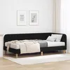 Image de Cadre de lit dangle en tissu - vidaXL - 100x200 cm - Noir - Design en L - Polyvalent canapé-lit - Hauteur 31 cm