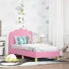 Image de Cadre De Lit Pour Tout-petit Avec Tête De Lit Rose 70 X 140 Cm Vidaxl