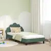 Image de Cadre De Lit Pour Enfants Avec Tête De Lit Vert Mer 90 X 190 Cm Vidaxl