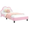 Image de Cadre de lit moderne - vidaXL - Rose - 90x190 cm - PU - Bois dingénierie - 198x100x80 cm - Poches de rangement