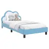 Image de Vidaxl cadre de lit pour enfants avec tête de lit bleu 90 x 190 cm pu