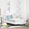 Image de Cadre De Lit Pour Tout-petit Avec Tête De Lit Blanc 70 X 140 Cm Vidaxl