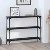 Image de Table Console Chêne Noir 100 X 22,5 X 75 Cm Bois D'ingénierie Vidaxl