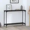 Image de Table Console Chêne Noir 101 X 30.5 X 75 Cm Bois D'ingénierie Vidaxl