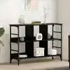 Image de Buffet Chêne Noir 102 X 32 X 73,5 Cm Vidaxl