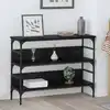 Image de Table Console Chêne Noir 100 X 32 X 75 Cm Bois D'ingénierie Vidaxl