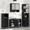 Image de Ensemble De Mobilier De Salle De Bain Avec Tiroir Chêne Noir Vidaxl