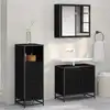 Image de Ensemble De Mobilier De Salle De Bain Avec Tiroir Chêne Noir Vidaxl
