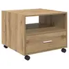 Image de Vidaxl table basse chêne artisanal 55 x 55 x 45cm bois d'ingénierie