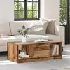 Image de Table Basse Bois Ancien 102 X 50 X 36cm Bois D'ingénierie Vidaxl