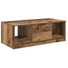 Image de Table basse en bois dingénierie - vidaXL - 102x50x36 cm - Vieux bois - Étagères pratiques - Stockage fermé