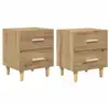 Image de Vidaxl armoire de lit 2 pcs chêne artisanal 40 x 35 x 47.5cm