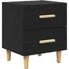 Image de Vidaxl armoire de lit chêne noir 40 x 35 x 47.5cm bois d'ingénierie