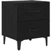 Image de Vidaxl armoire de lit chêne noir 40 x 35 x 47,5 cm bois d'ingénierie