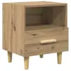 Image de Vidaxl cabinet de chevet avec tiroir chêne artisanal 40 x 35 x 47 cm