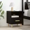 Image de Cabinet De Chevet Chêne Noir 40 X 35 X 47 Cm Bois D'ingénierie Vidaxl