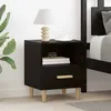 Image de vidaXL Cabinet de chevet Chêne noir 40 x 35 x 47 cm Bois dingénierie 880587