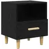 Image de Vidaxl cabinet de chevet chêne noir 40 x 35 x 47 cm bois d'ingénierie