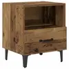 Image de Vidaxl cabinet de chevet avec tiroir bois ancien 40 x 35 x 47,5 cm