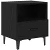 Image de Vidaxl cabinet de chevet avec tiroir chêne noir 40 x 35 x 47.5 cm