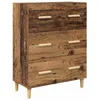 Image de Buffet moderne en bois dingénierie - vidaXL - Bois ancien - 695x34x90 cm - Rangement pratique - Design élégant