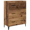 Image de Vidaxl buffet bois ancien 69,5 x 34 x 90 cm bois d'ingénierie et fer